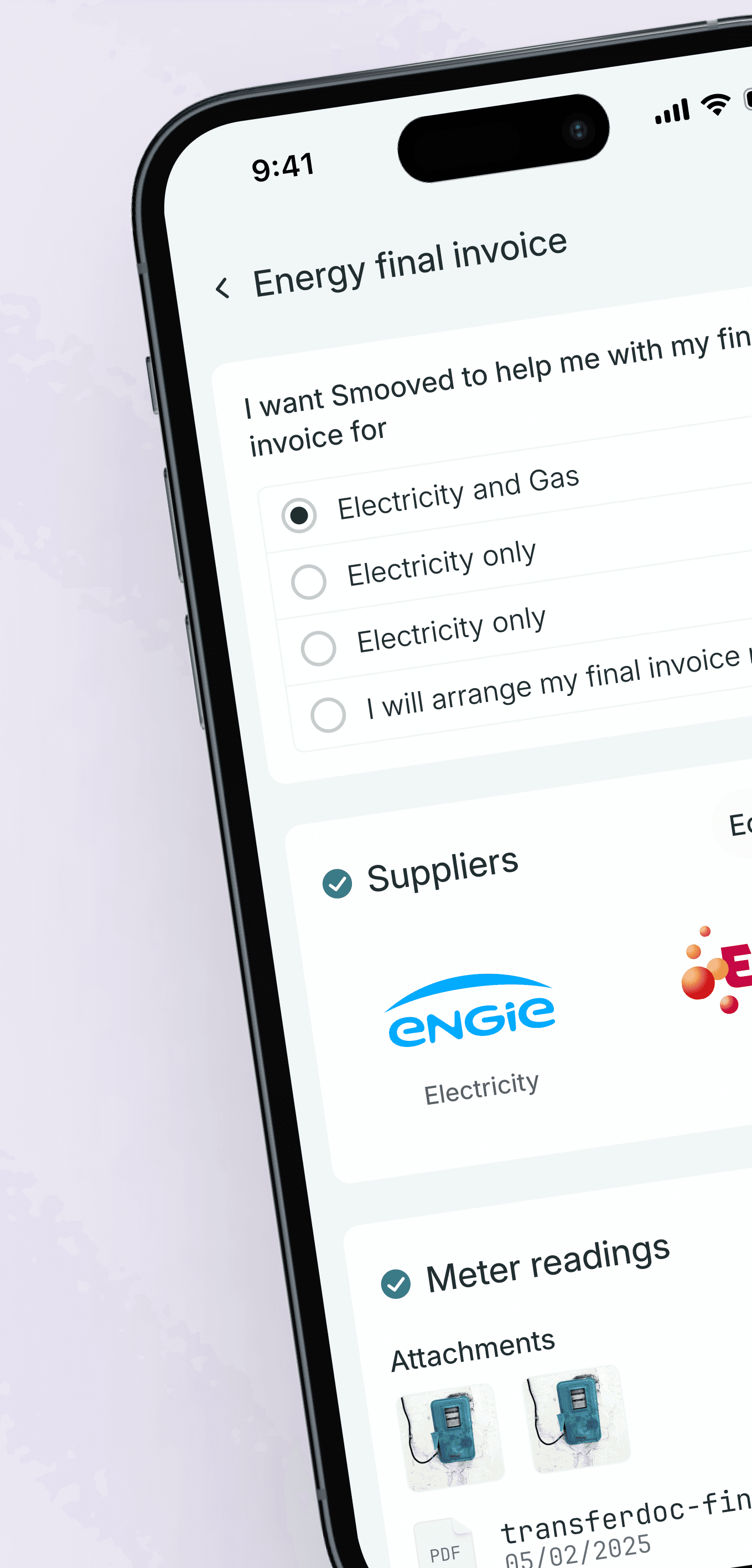 A halfway view of the Smooved Mover Dashboard