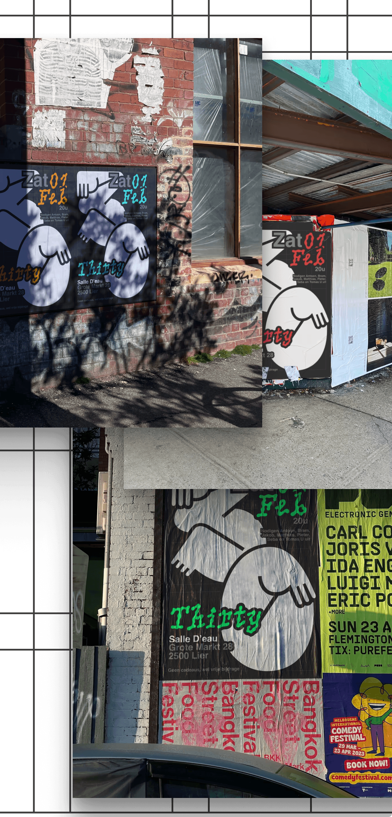 Mockups of the invitation